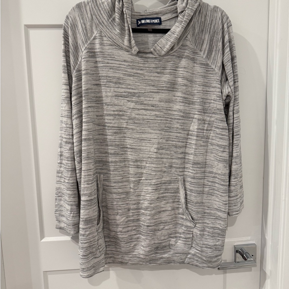 Maternity Women's Heathered Gray Hoodie